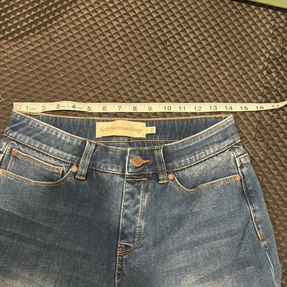 Soft Surroundings Womens Jean Shorts Size Small